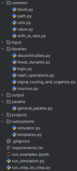 Moduły programowe środowiska symulacyjnego
